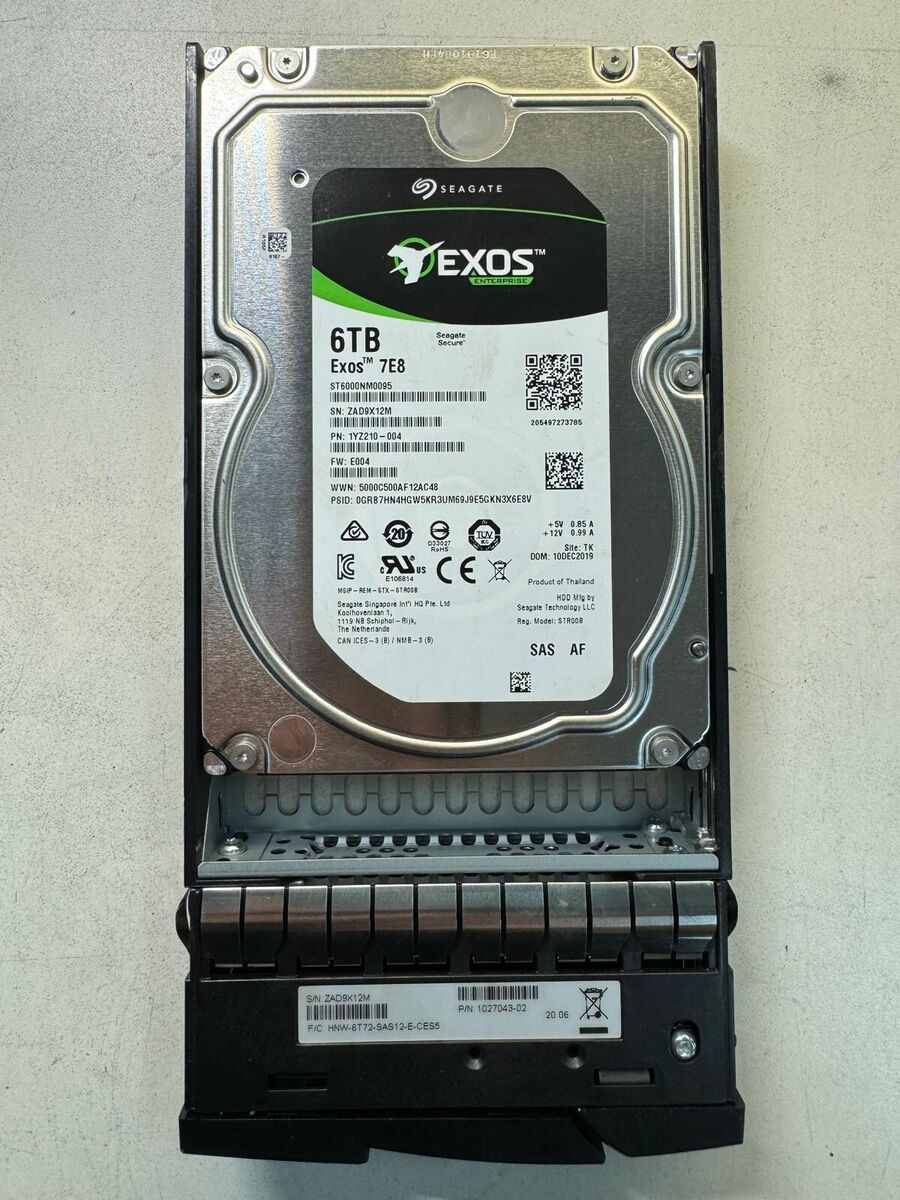 Seagate SAS Internal 7200 RPM Rotation Speed 6 TB Storage Seagate SAS Internal 7200 RPM Rotation Speed 6 TB Storage