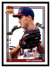 1991 Topps Traded #49T JEFF GRANGER RC USA Rookie