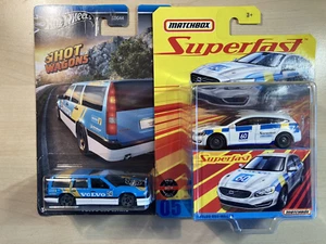 Hot wheels Matchbox x 2 Volvo 850 Estate + V60 Wagon new on cards - Picture 1 of 15
