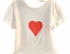 Heart T-shirt. Hand Drawn Art Work. 100% Polyester, Machine Washable. - Picture 1 of 3