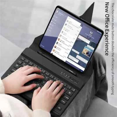 Portable bluetooth Keyboard for Samsung Galaxy Z Fold 6 5 4 3 2 Leather case Pen - Image 1 of 4