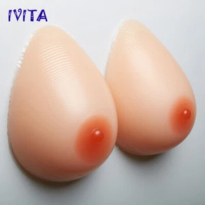 Boobs falsos potenciadores de gota de agua transgénero con forma de pecho de silicona IVITA copa de pecho - Imagen 1 de 7
