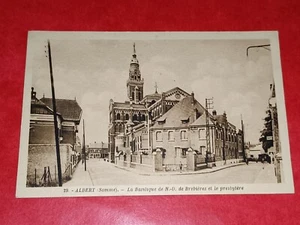 CPA 80 - ALBERT - La Basilique de Notre-Dame de Brebières et le presbytère - Imagen 1 de 2