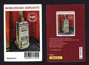 Italia 2025 - Borlenghi Impianti - tessera filatelica - Bild 1 von 1