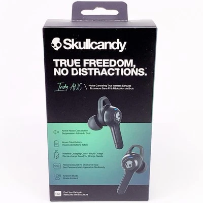Skullcandy Indy ANC In-Ear Noise Canceling True Freedom Wireless Earbuds - BLACK - Image 1 of 4