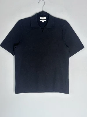 COS Men’s Small Black 100% Cotton Top Excellent Condition - Image 1 of 4