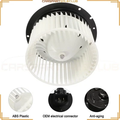 A/C HVAC Heater Blower Motor w/Fan Cage for 2002-05 Ford Thunderbird Lincoln LS - Image 1 of 4