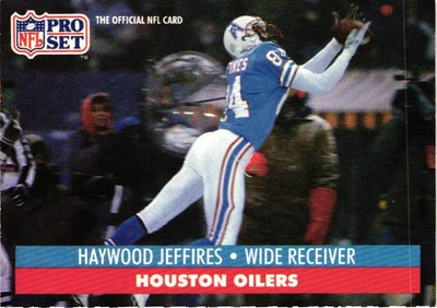 1991 Pro Set - Haywood Jeffires #517 - Oilers - Image 1 of 2