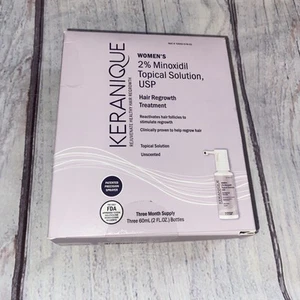 Keranique Women Hair Regrowth Treatment 2% Minoxidil 3 MONTH SUPPLY EXP 10/25 - Picture 1 of 7