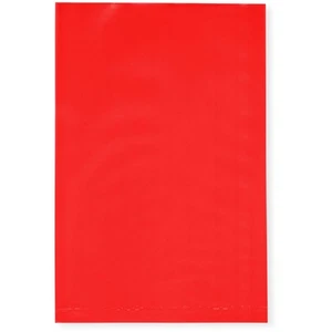Bolsas de plástico abiertas planas de polietileno Plymor 4" x 6", rojas de 2 mil - Imagen 1 de 4