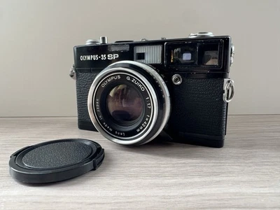 [Exc+5] Olympus 35 SP Black Rangefinder 35mm Film Camera 42mm f1.7 From JAPAN - Image 1 of 4