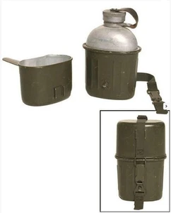 Original German army surplus 3 piece aluminium canteen mug set - Picture 1 of 1