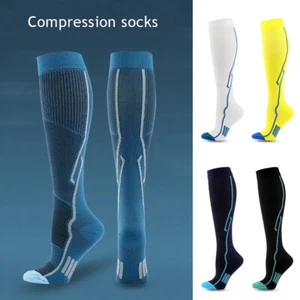 1 Pairs Men Sport Football Soccer Long Socks Knee Cycling Socks Non-slip Sock я - Picture 1 of 18