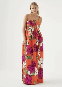 AJE Monument Tulip Maxi Dress in Vivid Camellia 8 - Picture 1 of 13