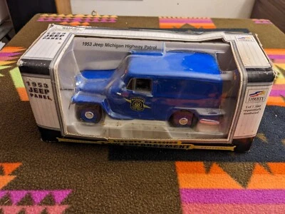 Liberty Classics 1/25 Die-cast 1953 Jeep Panel Michigan Highway Patrol Van - Image 1 of 4