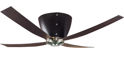 Ceiling Fan with Remote Control Valhalla Braun Design Ceiling Ventilator Wood - Image 1 of 2