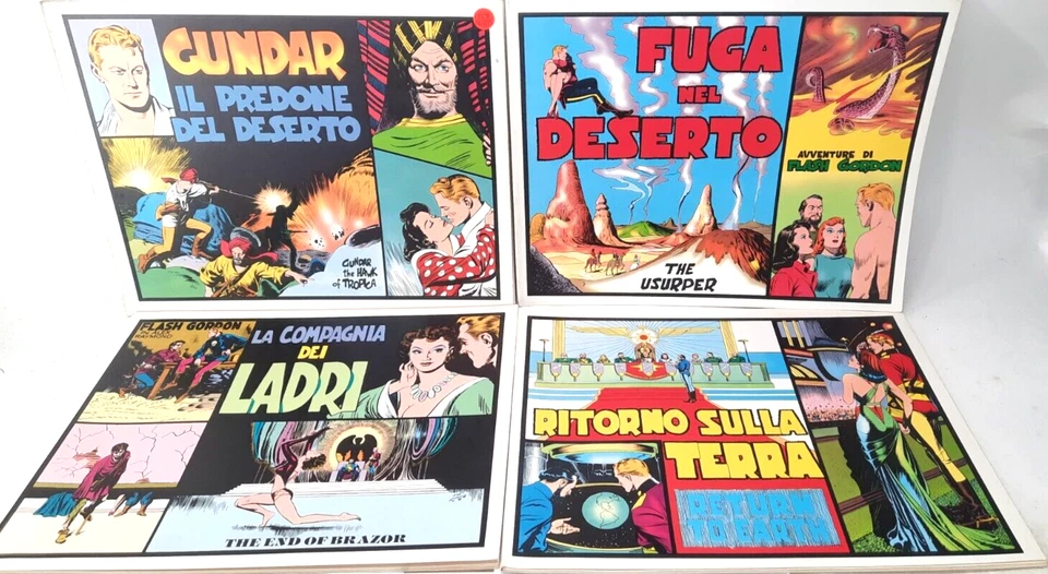 Lote de 4 libros Flash Gordon Pacific Club Sunday Strip Return To Earth The Usuper Foto 1 de 4