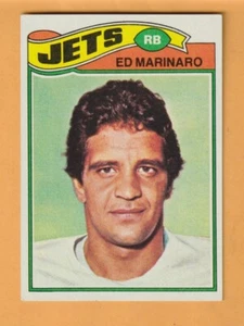 Ed Marinaro New York Jets 1977 Topps #87 Cornell New Milford Nueva Jersey - Imagen 1 de 2