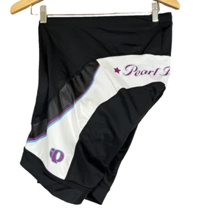 Pearl Izumi pantaloncino ciclismo donna grande nero bianco logo scritto imbottito elite - Foto 1 di 8