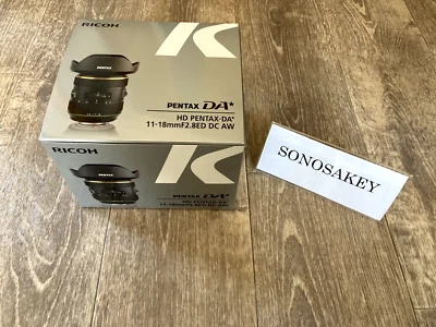 HD PENTAX-DA 11-18mm F2.8 ED DC AW Black New in Box from Japan - Image 1 of 4