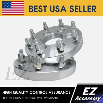 Adaptadores de 2 ruedas usados 6x5,5 a 8x180 montaje nuevo Chevy llanta de 8 orejetas 6 orejetas Chevy 1,5" Foto 1 de 4