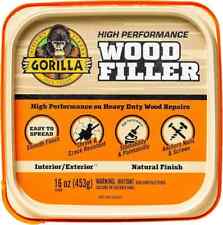 Gorilla All Purpose Wood Filler, 16 Ounce Tub,