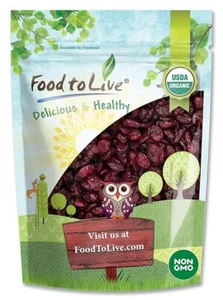 Organic Dried Cranberries - Non-GMO, Kosher, Raw, Vegan - by Food To Live - Picture 1 of 49