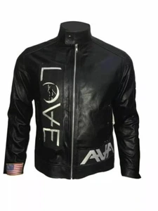 Tom Delonge Angels and Airwaves Love AVA Vintage Herren Lederjacke - Bild 1 von 4