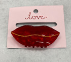 Love Brand rote Lippen geformte Kralle Typ Haarspange Valentinstag