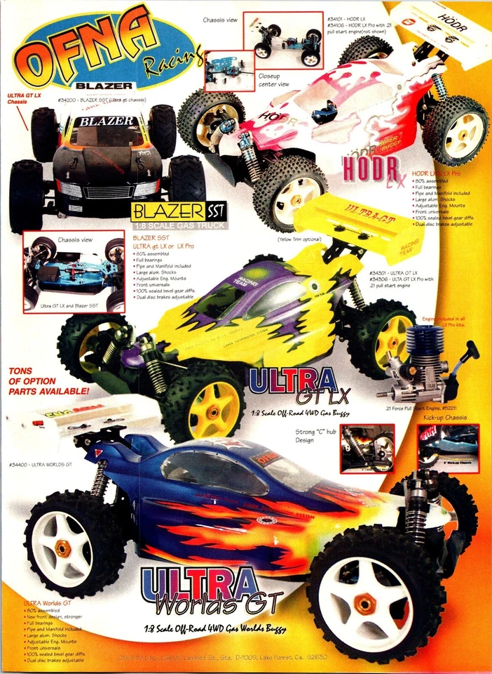 OFNA Blazer SST RC Print Ad Ephemera Wall Decor Ultra GT HODR - Image 1 of 1