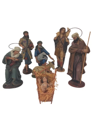 Nativity Figures Joseph, Mary, Baby Jesus, & Wisemen by Mirete Made In Spain 9" - Image 1 of 4