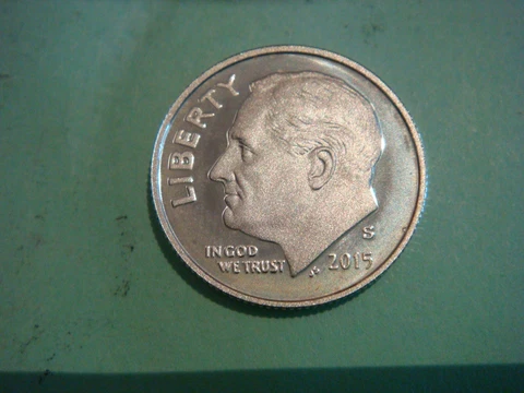 2015 S Roosevelt Dime Silver Proof - good enough to grade! choice gem Cover