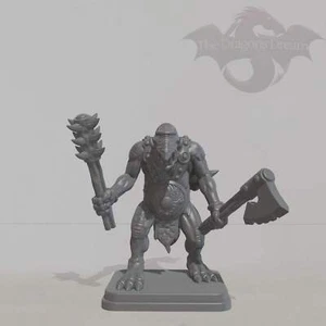 Lizardman - Heroquest, Dungeons and Dragons, 5e, Pathfinder - Miniature - Picture 1 of 4