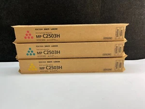 ORIGINAL RICOH MP C2503H SCHWARZ GELB CYAN, MAGENTA TONERKARTUSCHEN SET - Bild 1 von 14