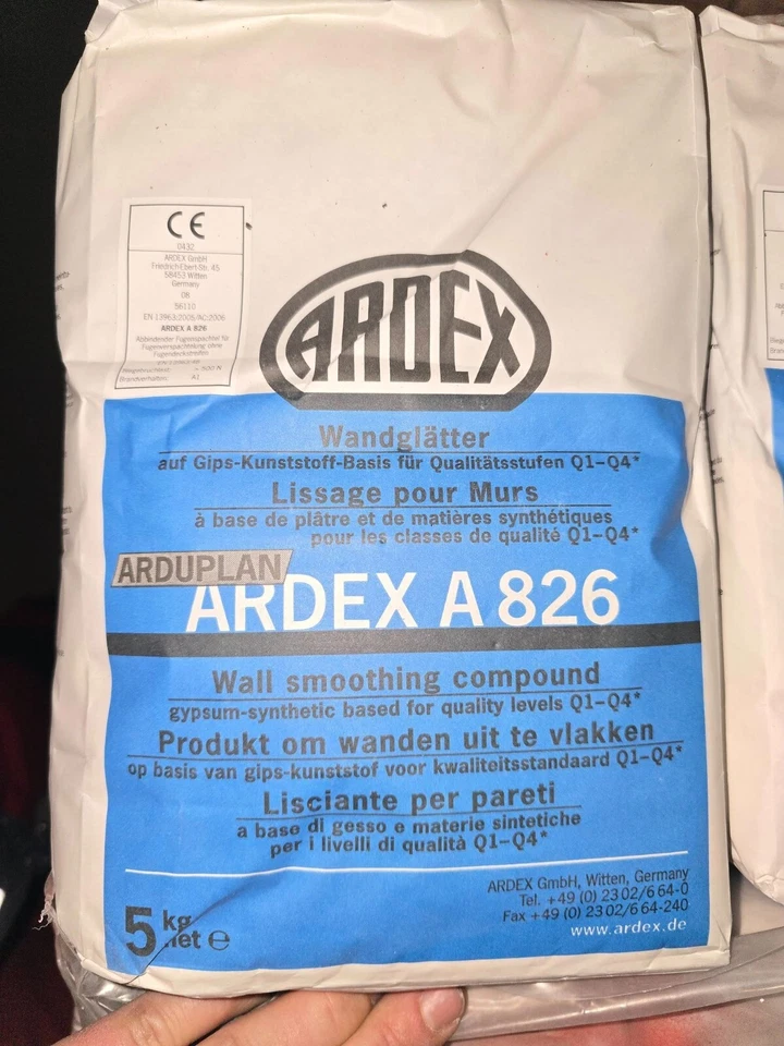 20 kg ARDEX A826 Wandspachtel Spachtelmasse Gipsspachtel Glättspachtel Finish
