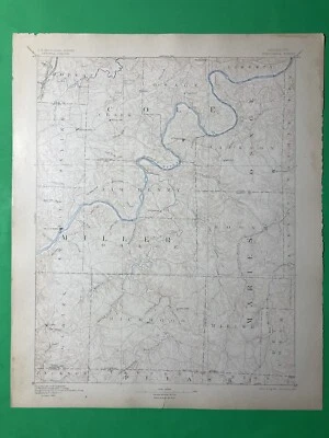 original 1900 USGS map of Tuscumbia MO - Image 1 of 4