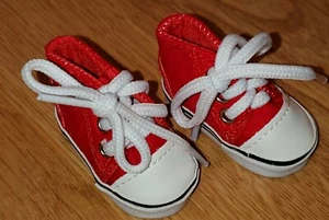 Nuevas pero imperfectas zapatillas de lona se ajustan a muñecas American Girl Wellie Wishers y H4H - Imagen 1 de 2