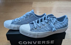BNIB Converse Chuck Taylor All Star Woven Low Top Blue Size UK 4 US 6 EU 36.5 - Picture 1 of 12