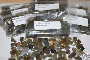 Mini Cristales de Labradorita 1 oz Cristal Metafísico Curación Reiki, Tienda de Brujas - Imagen 1 de 8