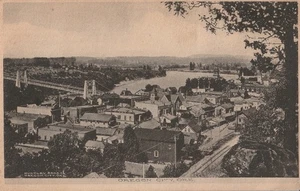 Oregon City OR Town View Postcard 1908 - Picture 1 of 2