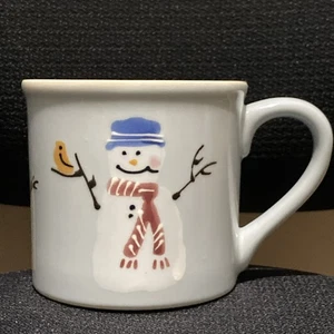 Hartstone Pottery Muñeco de Nieve Invierno Navidad Café Té Cacao Taza 14oz EE. UU. - Imagen 1 de 6