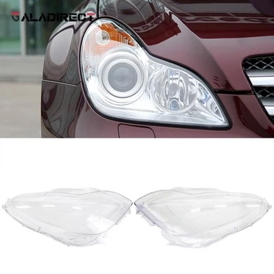 For 2006-2011 Mercedes Benz W219 CLS350 CLS500 CLS550 2Pcs Headlight Lens Cover - Image 1 of 4