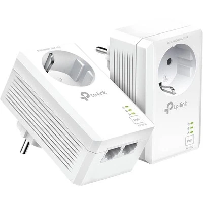 TP-LINK AV1000 2-Port GB Powerline Starter Kit Powerline Einzeladapter Duo Set - Bild 1 von 4