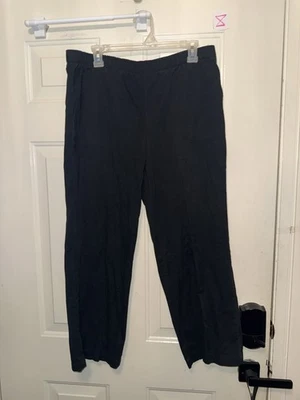 White Stag Pants Womens 12P Large Petite Black Elastic Waist Pull On (Mizz) - Image 1 of 2