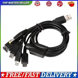 5 In1 Charger Cord Connector Game Cables for Nintendo NDSL / NDS NDSI XL 3DS - Picture 1 of 10