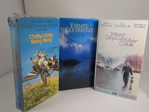 VHS Bundle, What Dreams May Come True, Yosemite, Chitty Chitty Bang Bang - Picture 1 of 1