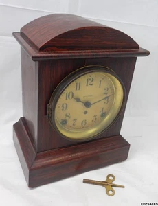 Seth Thomas Vintage Key-Wind Wood Mantel Desk Clock - Picture 1 of 12
