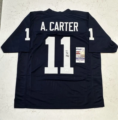Camiseta Abdul Carter autografada assinada personalizada futebol americano Penn State certificado JSA - Imagem 1 de 4