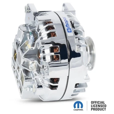 Proform Alternator 440-472; Mopar Licensed 110A Chrome Squareback for Mopar - Image 1 of 4