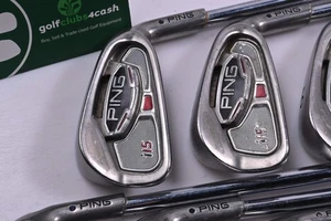 Ping i15 Irons / 4-PW / Black Dot / Regular Flex Ping AWT Shafts - Picture 1 of 7